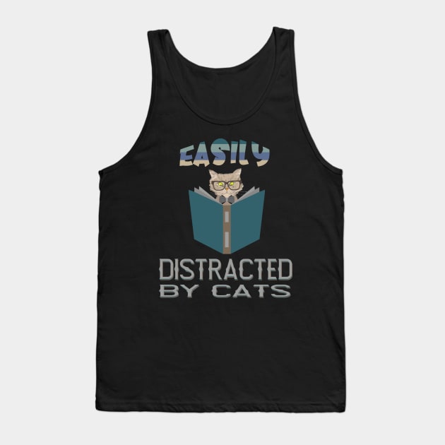 Easily Distracted By Cats Tank Top by SbeenShirts